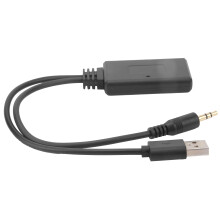 Car Bluetooth 5.0 Receiver AUX USB Adapter for Music Audio, Black