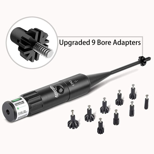 Green Bore Sight Kit with Big Button Switch for 0.177-0.54 Caliber 2