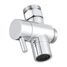 【Mässingsavlastningsventil för handfat】3-vägs krandelare för badrum och kök - 22 mm (M22/M24-adapter ingår)