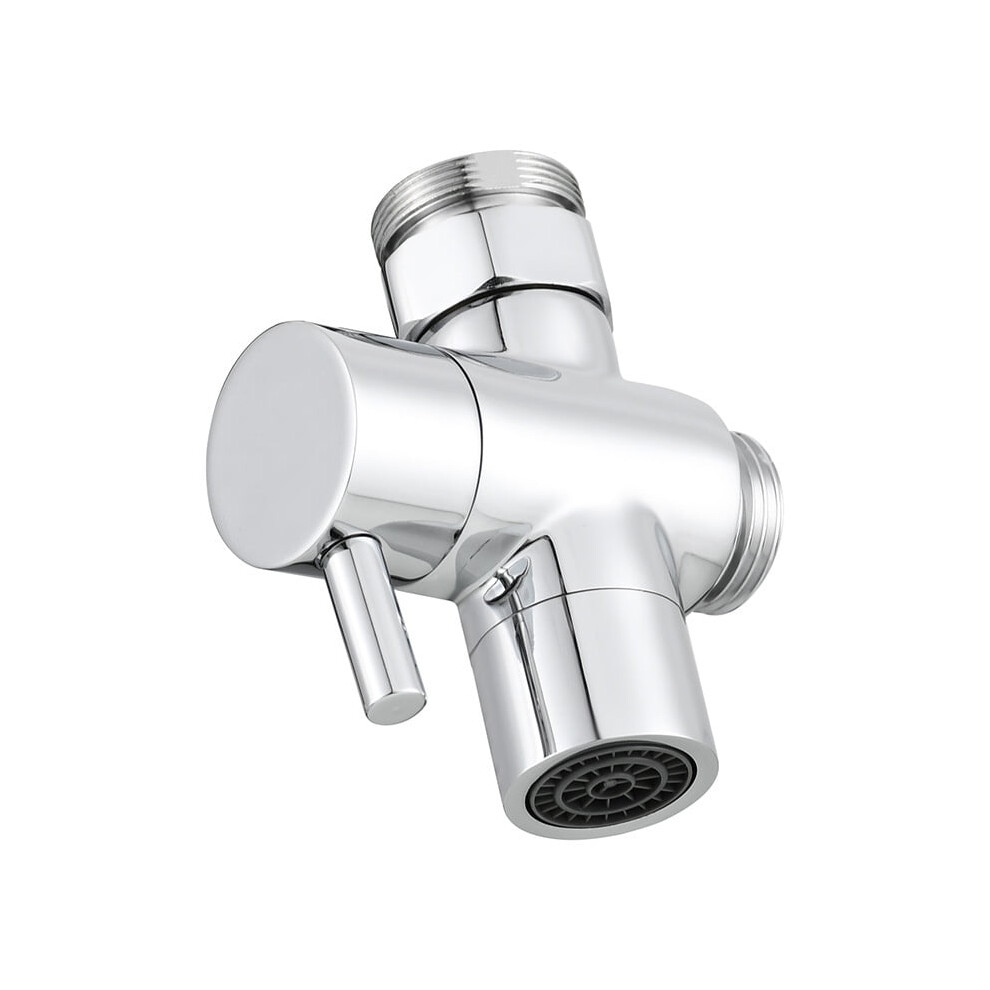 ÃBrass Sink Diverter Valveã3-Way Faucet Splitter For Bathroom & Kitchen - 22Mm (M22/M24 Adapter Included) 9448483569705