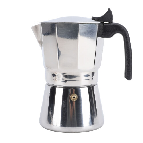 Stainless Steel Octagonal Stovetop Coffee Maker 300ML Silver 2