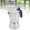 Stainless Steel Octagonal Stovetop Coffee Maker 300ML Silver 7