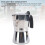Stainless Steel Octagonal Stovetop Coffee Maker 300ML Silver 8