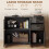 Homcom HOMCOM Modern Sideboard Kitchen Storage Cabinet, High Gloss Black 4
