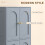 Homcom HOMCOM 110cm Kitchen Cupboard with 4 Arched Doors and 2 Adjustable Shelves 4