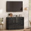 Homcom HOMCOM Modern Sideboard Kitchen Storage Cabinet, High Gloss Black 8