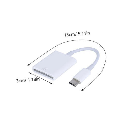 USB C Card Reader with Dual USB 3.0 Interface Speed Data Transfer for Laptop Phone Camera 1