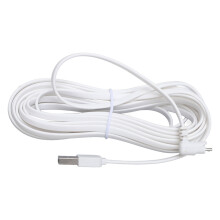 Security Camera Charging Cable 7.6m/24.9ft PVC USB Water-Resistant Extension