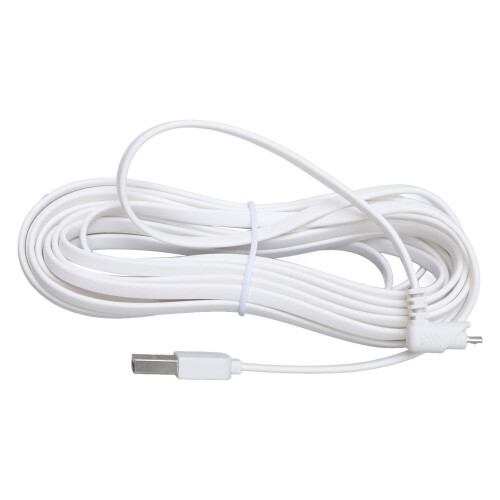 Security Camera Charging Cable 7.6m/24.9ft PVC USB Water-Resistant Extension