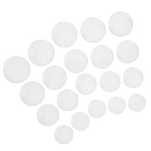 20Pcs Mineral Convex Watch Glass Lens 16-25.5mm Flat Back Cover