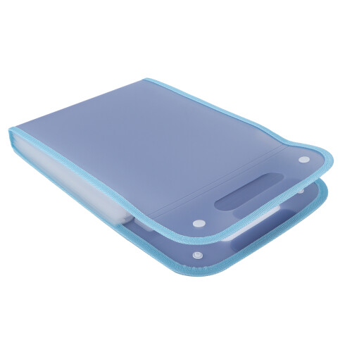 Waterproof 13 Layer Accordion File Folder Large Capacity Organizer Star Blue
