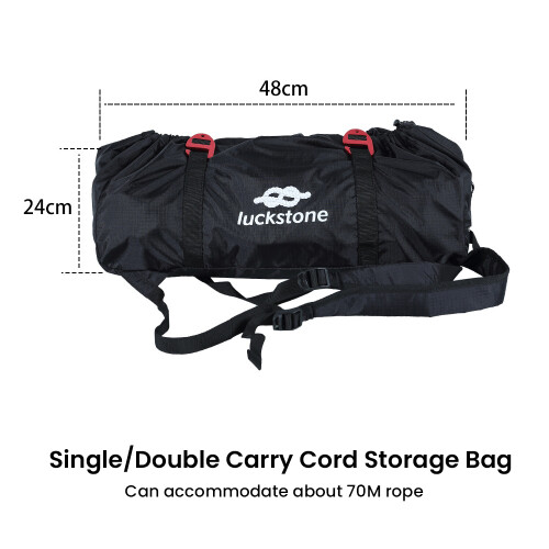 (Black) Rock Climbing Safety Rope Bag 1