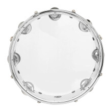 10 Zoll verstellbares Doppelreihentamburin mit Percussion-Klängen, transparent