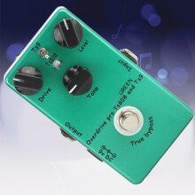Green Metal Guitar Effect Pedal Tube Screamer Overdrive Portable Accessory