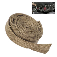 High Temp Fuel Line Heat Shield Sleeve 3m Flexible Protect Car Wires & Hoses
