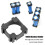 100PCS 18650 Liion Battery Holder Bracket, Modular Linking Design for DIY Lithium Battery Pack 4