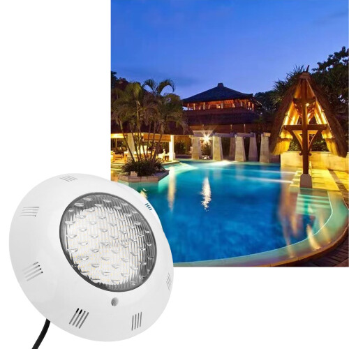 White Submersible Pool LED Light 12V IP68 Waterproof Wall Mount 9W 2