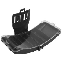 Portable Plastic Waist Fishing Tackle Box, Bait & Hook Organizer, Black