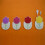Easter tableware organizer silverware holder case 4-piece 3
