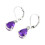 Yaman Amethyst Drop Earrings 925 Silver Waterdrop Cut 4