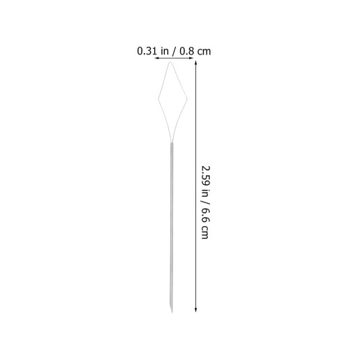 Tunisian Crochet Hooks Set Metal Silver-Plated 2 Pieces 1