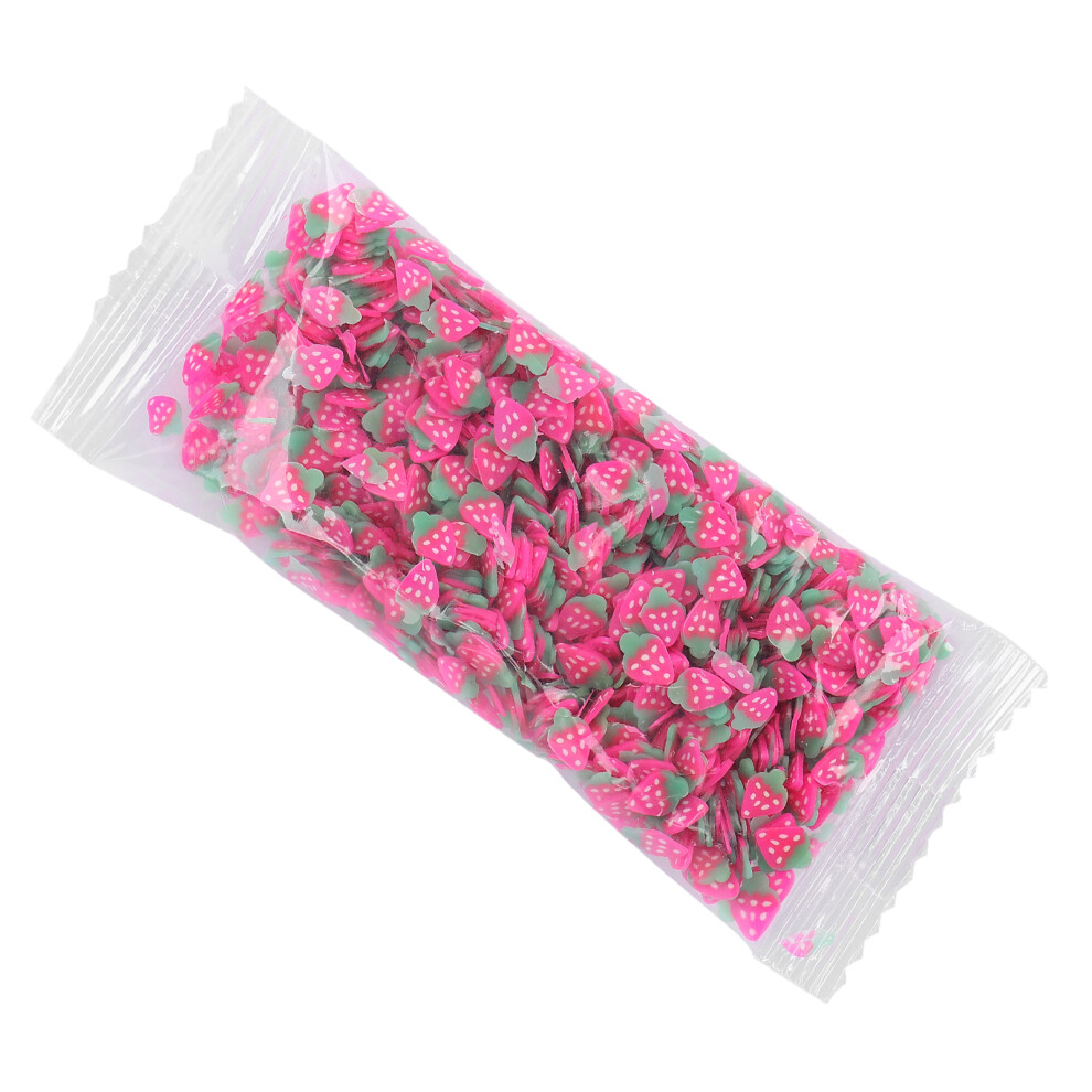 Polymer Clay Fruit Shaped Nail Art Slices Strawberry 10g for DIY Nails Decor