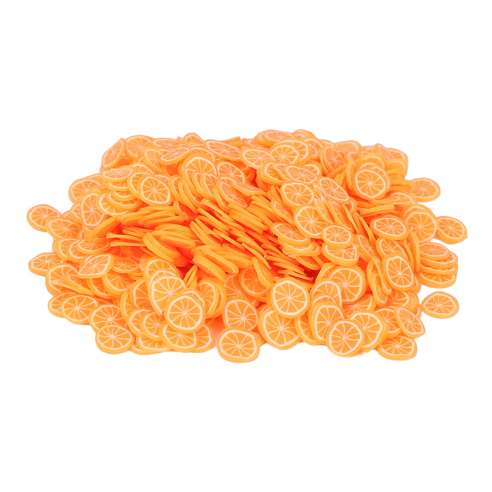 Orange Fruit Shaped Nail Art Slices Polymer Clay 10G For Nail & Decor