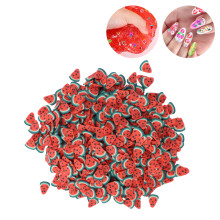 Wassermelonen-Fruchtförmige Nail-Art-Scheiben Polymer Clay 10g Pack für Nägel & Dekoration