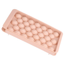 2Pcs 33-Grid Ice Cube Mold Pink ABS DIY Ice Ball Maker Kitchen Bar Accessories