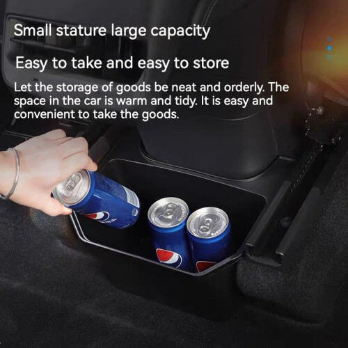 Accessories for Tesla Model Y Rear Seat Trash Bin and Storage Organizer, Dual Function Easy Install 2