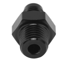 Kraftstoffleitungsschelle 4AN auf 1/4 NPT, schwarz eloxierter Aluminiadapter