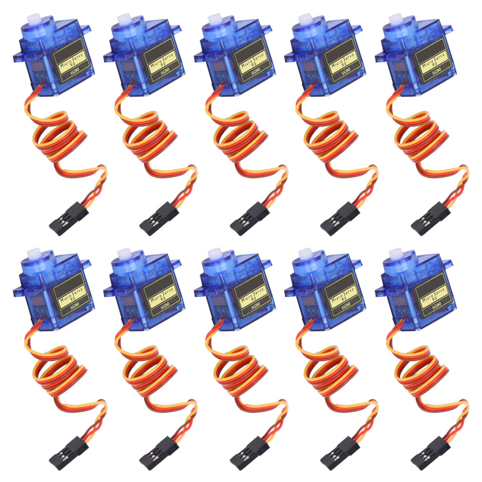10Pcs Sg90 Servo Motors For Rc Airplanes, Robots, 4.8V, Abs 4981391498712