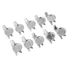 100 Stück Metall-Leere Badge-Buttons für DIY, Dekoration, wiederverwendbar