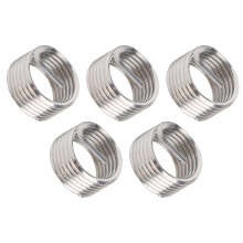 5Pcs M22x2.5 SUS304 Wire Thread Inserts for Thread Repair