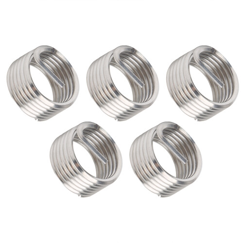 5Pcs M22x2.5 SUS304 Wire Thread Inserts for Thread Repair
