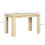 Homcom HOMCOM Dining Table for 4-6 People, Wood Effect Tabletop, Oak 3