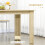 Homcom HOMCOM Dining Table for 4-6 People, Wood Effect Tabletop, Oak 6