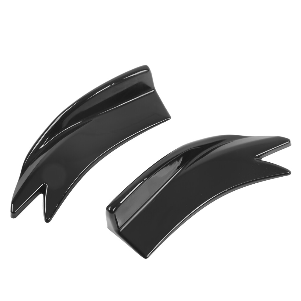 Bright Rear Bumper Spoiler Black 7293282794030