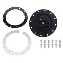 Universal Car Modified Fuel Tank Cap Cell Oil Pot Sealing Cap Embedded with 12 Bolts Plastic