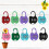 ROSENICE 10Pcs Mini Combination Lock Rectangular Keyless Locking for Travel Storage Security 1