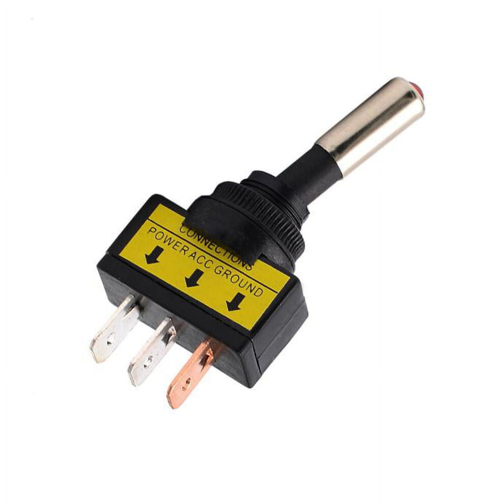 1Pcs Rocker Toggle Led Switch 12V 20A 3 Pin On Off Spst For Car Truck Boat Marine Automotive Rv Red 9448483891653