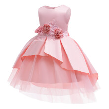 Nrmvnmi Baby Girls Princess Dress – Embroidered Yarn Skirt, Sleeveless, Crew Neck, for Baptism, Birthday, Wedding & Party (Compatible with 0-24M)