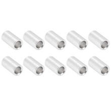 Bulk 10 Aluminium Alloy Round Spacers 6mm OD 12mm Length Unthreaded Support