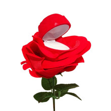 Multipurpose Rose Flower Ring Box Unique Wedding Ring Holder Floral Engagement Ring Box Jewelry Display Gift Box