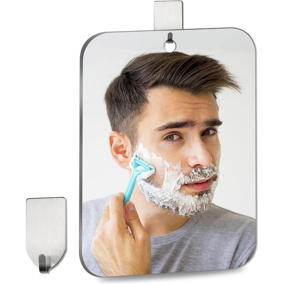 Fogless Shower Mirror Frameless 7.8x11 Inch