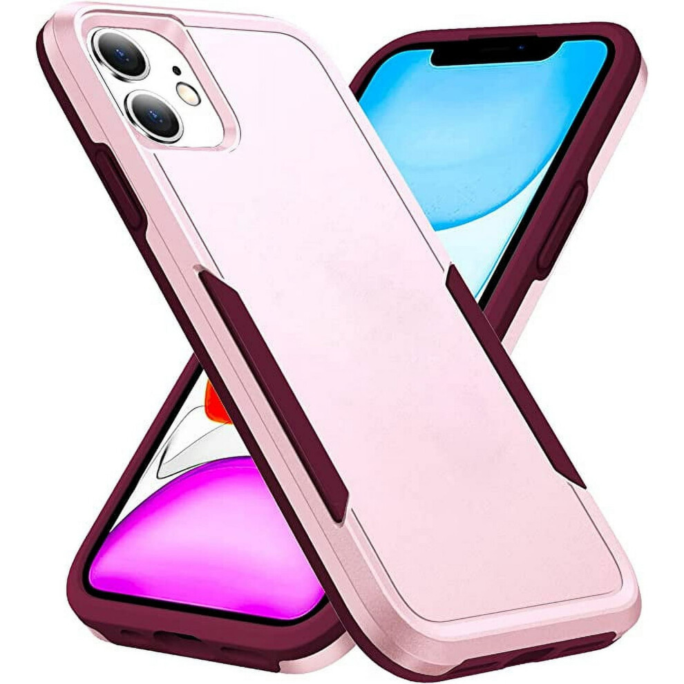 Heavy Duty Shockproof Case For Iphone 11 Â Dustproof, Anti-Scratch, Dropproof, Compatible With Iphone 11, Pink 9448483572064