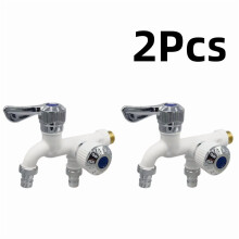 【Dubbele ABS-waterkraan】Kranen met keramische kern en externe bediening - Duurzaam voor binnen- en buitengebruik