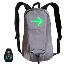 Mochila com piscas de LED, mochila refletora com controle remoto para luzes, acessório impermeável para caminhadas e viagens, para homens e