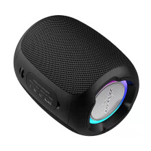 Cainteoir Bluetooth Mini Inaistrithe Gan Sreang S53Black Colún Uiscedhíonach HIFI Gan Chailleadh Cainteoir Fo-fhoghlama Steirió Cáilíochta