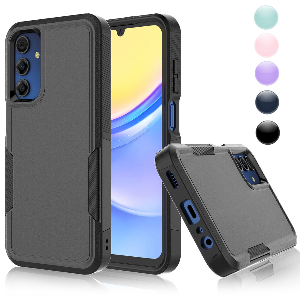 Galaxy A15 5G Case Â Shockproof Dual-Layer Rugged Cover, Compatible With Samsung A15 5G (6.5"), Black 9448483574471